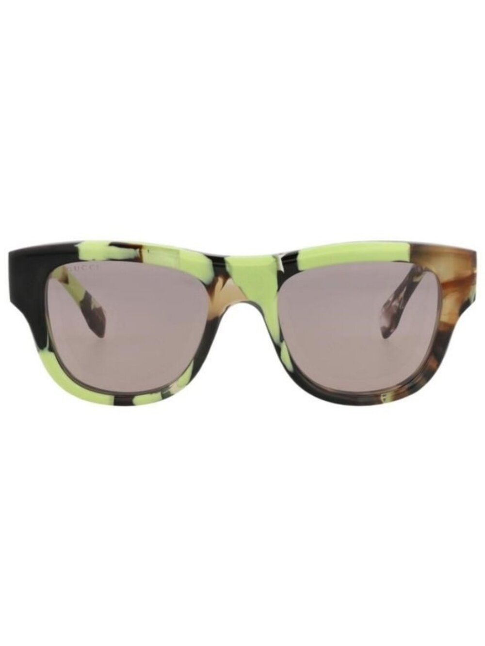 New Gucci Mens Square/Rectangle Havana Havana Brown Fashion Designer Sunglasses